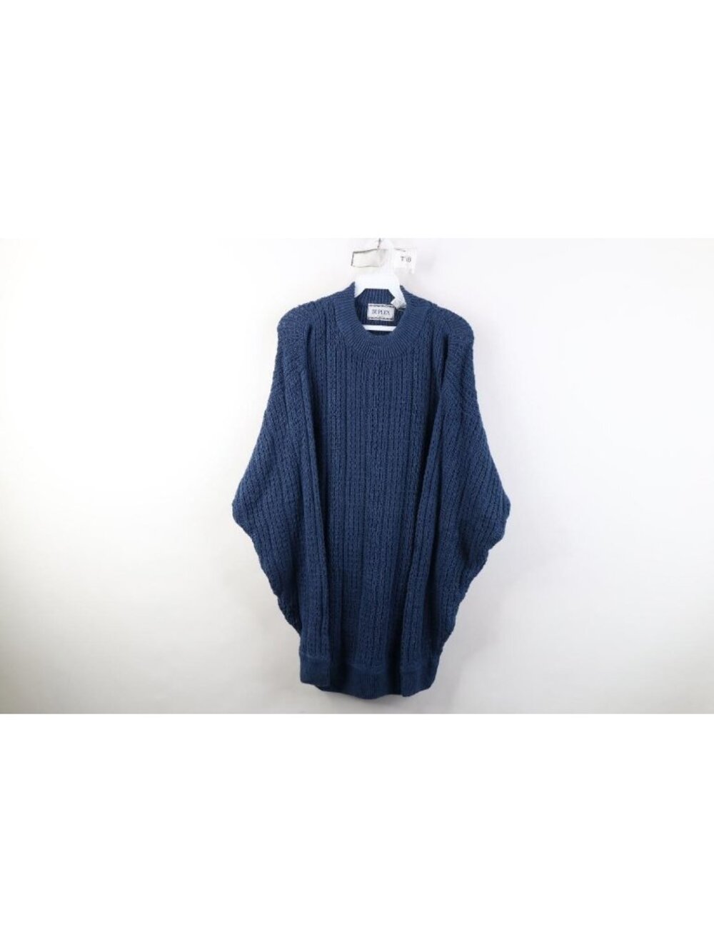 Vintage 90s Streetwear Womens Large Oversized Baggy Ribbed Knit Tunic Sweater